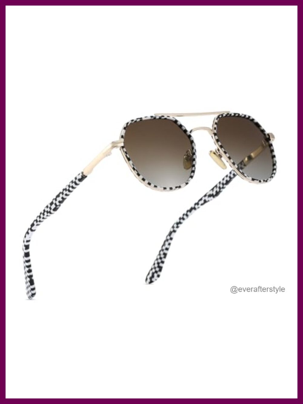 Retro Octagonal Aviator Polarized Sunglasses Lightweight Italian Acetate